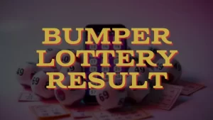 bumper lottery result